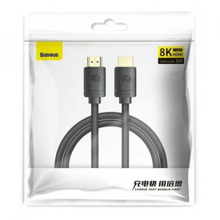 Кабель Baseus High Definition Series HDMI 8K to HDMI 8K Adapter Cable 2 м (CAKGQ-K01) Черный