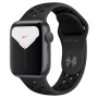 Apple Watch Nike+ Series 5, 40 мм, корпус из алюминия цвета «серый космос», спортивный ремешок Nike цвета «антрацитовый/чёрный»