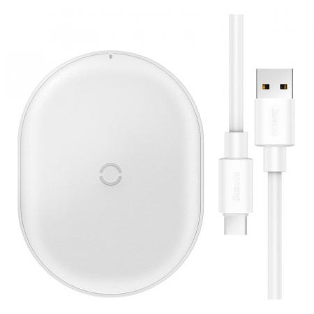 Беспроводное зарядное устройство Baseus Cobble Wireless Quick Charger 15W (WXYS-02) White, белый