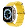 Apple Watch Ultra, 49 мм корпус из титана цвета «Natural», ремешок Ocean Band цвета «Yellow»