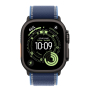 Apple Watch Ultra 3 (2025), 49 мм корпус из титана цвета «Black», ремешок Trail Loop размера M/L цвета «Blue/Bright Blue»