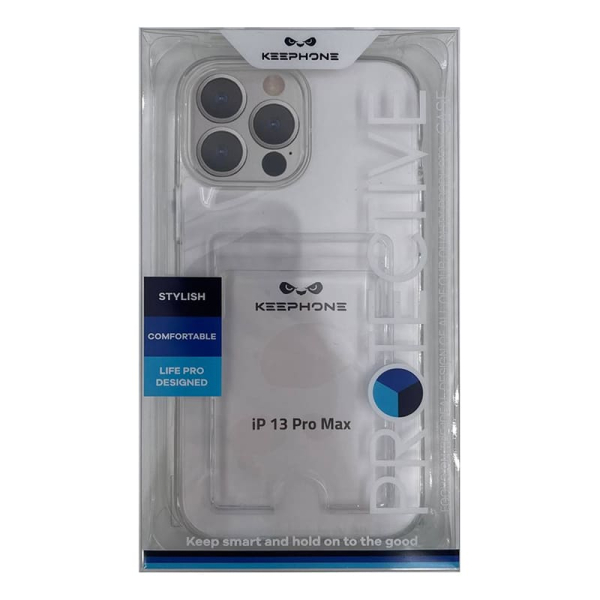 Чехол KEEPHONE для Apple iPhone 13 Pro Max Прозрачный