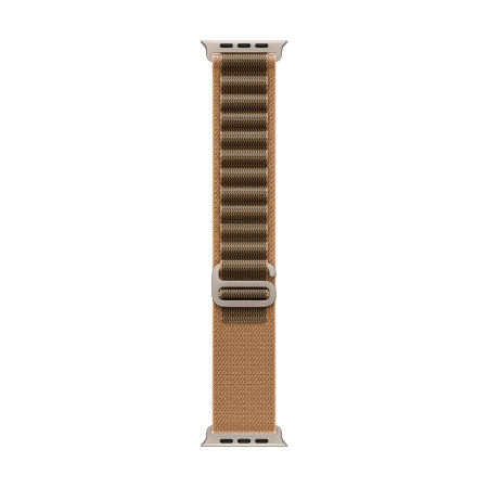Apple Watch Ultra 4, 49 мм корпус из титана цвета «Natural», ремешок Alpine Loop цвета «Desert» размера M