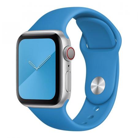 Силиконовый ремешок COTEetCI Silicone Sport Band для Apple Watch 38/40 мм Blue, синий