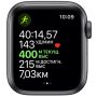 Apple Watch Series 5, 44 мм, корпус из алюминия цвета «серый космос», спортивный ремешок черного цвета