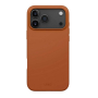 Чехол для iPhone 17 Pro с MagSafe UNIQ LINO (IP6.3P(2025)-LINOMSORG) Sunset Orange, оранжевый
