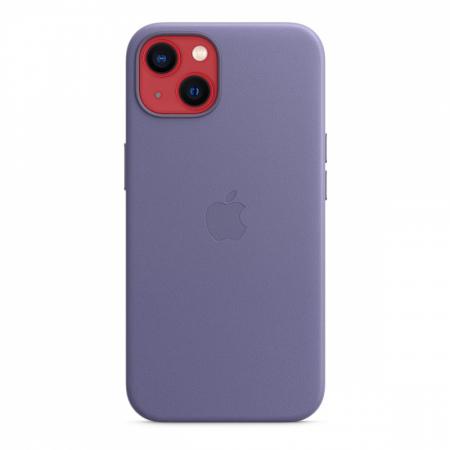 Чехол Leather Case MagSafe для Apple iPhone 13, кожа, «сиреневая глициния»