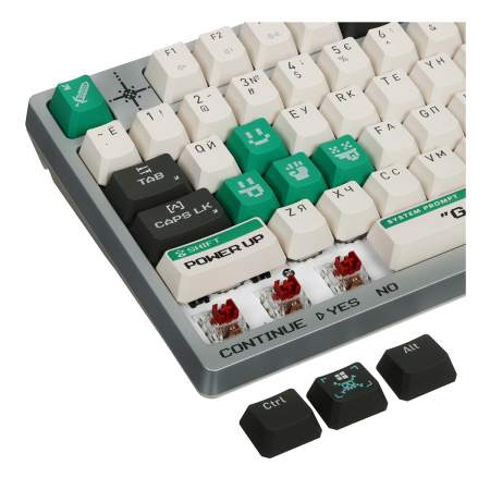 Клавиатура A4Tech Bloody S98 Pixels Green, USB for gamer LED Белый/бежевый