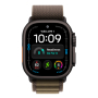 Apple Watch Ultra 4, 49 мм корпус из титана цвета «Black», ремешок Alpine Loop цвета «Dark Olive» размера M