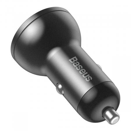 Автомобильное ЗУ 2xUSB Baseus Digital Display VCBXA-S (CCBX-0G) Черный
