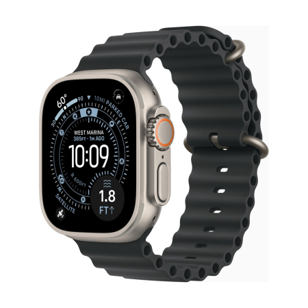 Apple Watch Ultra 3 (2025), 49 мм корпус из титана цвета «Natural», ремешок Ocean Band цвета «Black» Apple Watch Ultra 3 (2025), 49 мм корпус из титана цвета «Natural», ремешок Ocean Band цвета «Black»