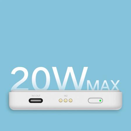 Внешний аккумулятор Xiaomi Magnetic Wireless Power Bank с подставкой (P05ZM) Белый