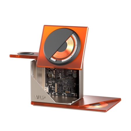 Беспроводное зарядное устройство VLP NEO Qi2.2 Amber gray, серый янтарь