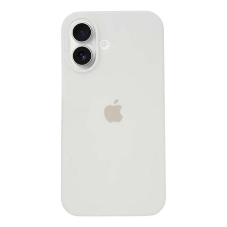Чехол для iPhone 16 Silicone Case White, белый