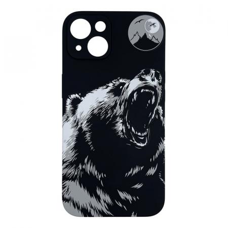Чехол для iPhone 13 LUXO Super slim creative TPU с рисунком Медведь